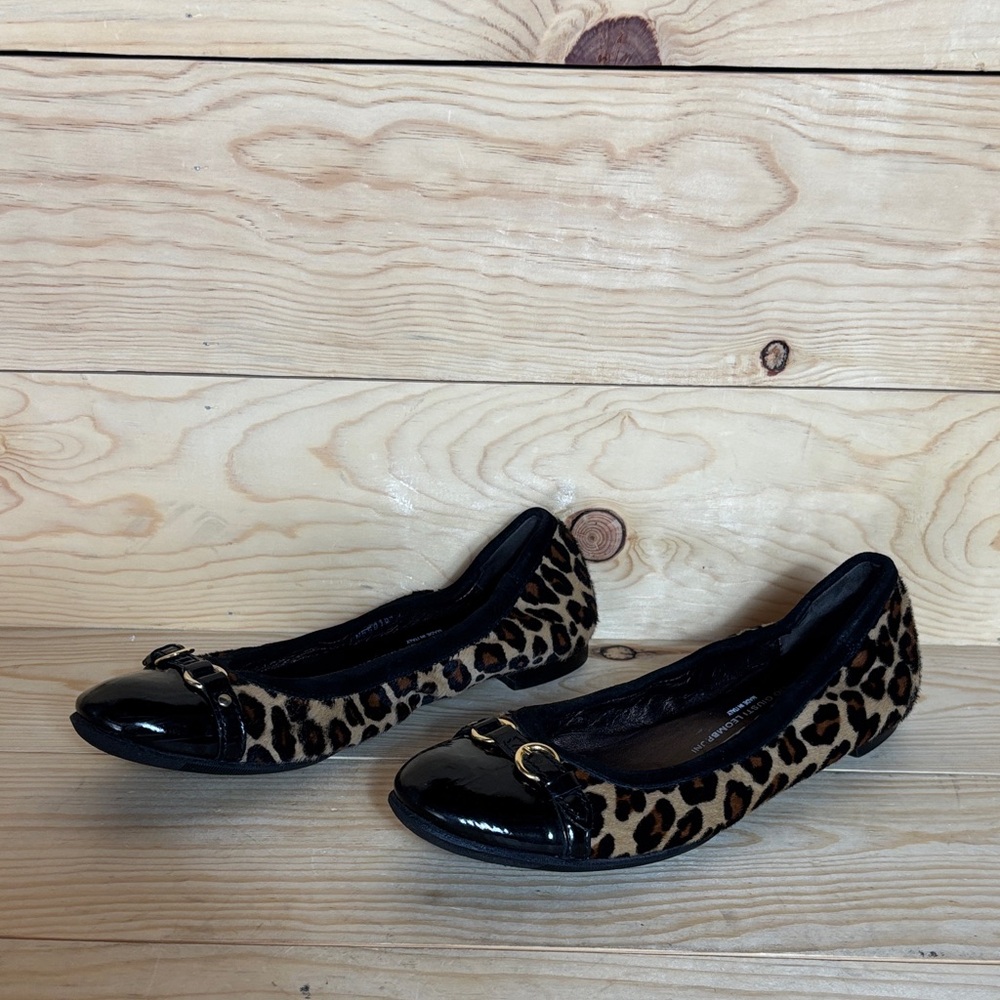 AGL Ballet Flats Cap Toe 40.5 Leopard calf hair‎ flats